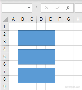 Excel（エクセル）で同じ大きさの図形を作成したり図形をきれいに整列する方法