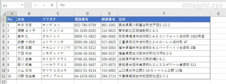 Excel（エクセル）で1行おきに色を付ける３つの方法