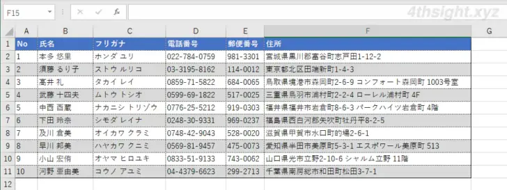 Excel（エクセル）で1行おきに色を付ける３つの方法